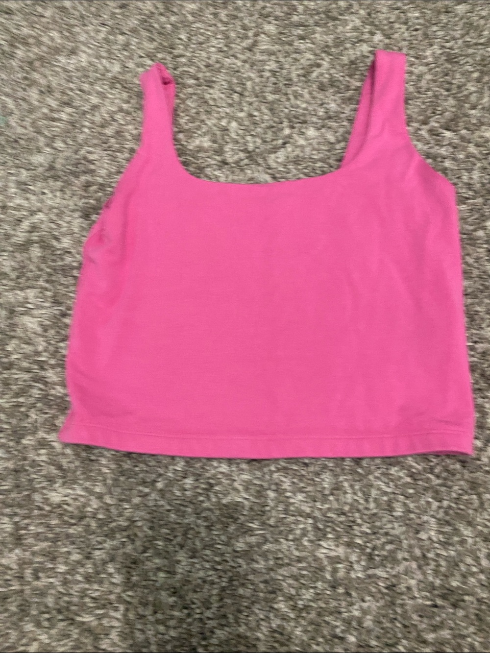 GAP Bright Pink Square Neck Tank